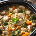 Crockpot Chicken and Rice Soup Recipe