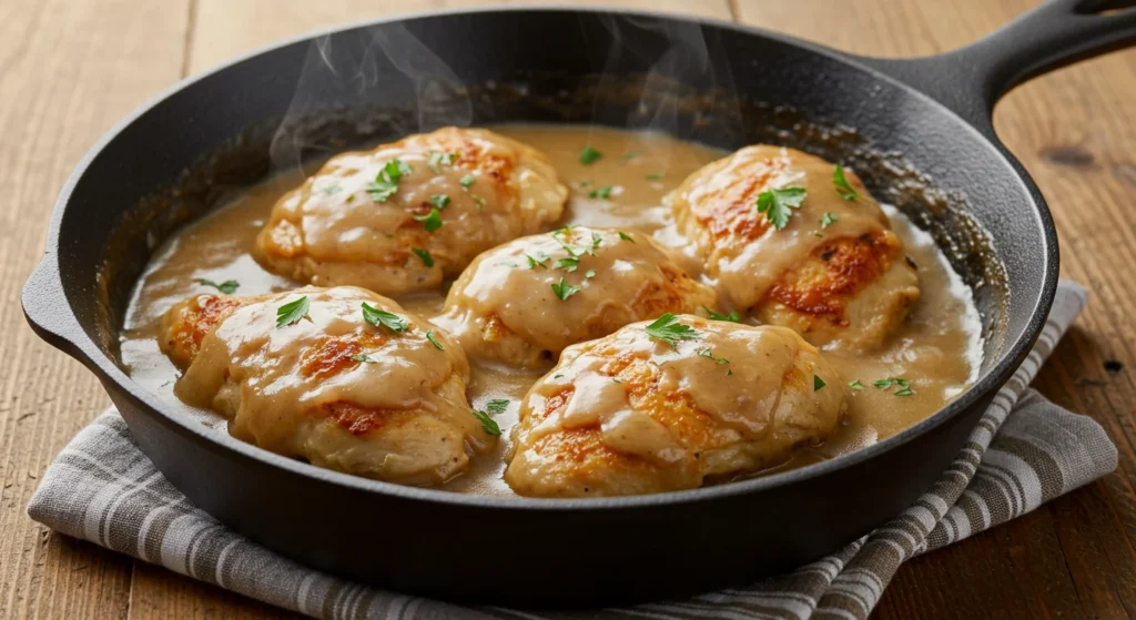 Easy Stovetop Smothered Chicken with Gravy feature image
