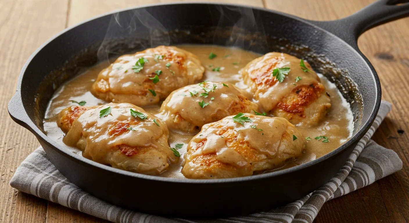 Easy Stovetop Smothered Chicken with Gravy feature image