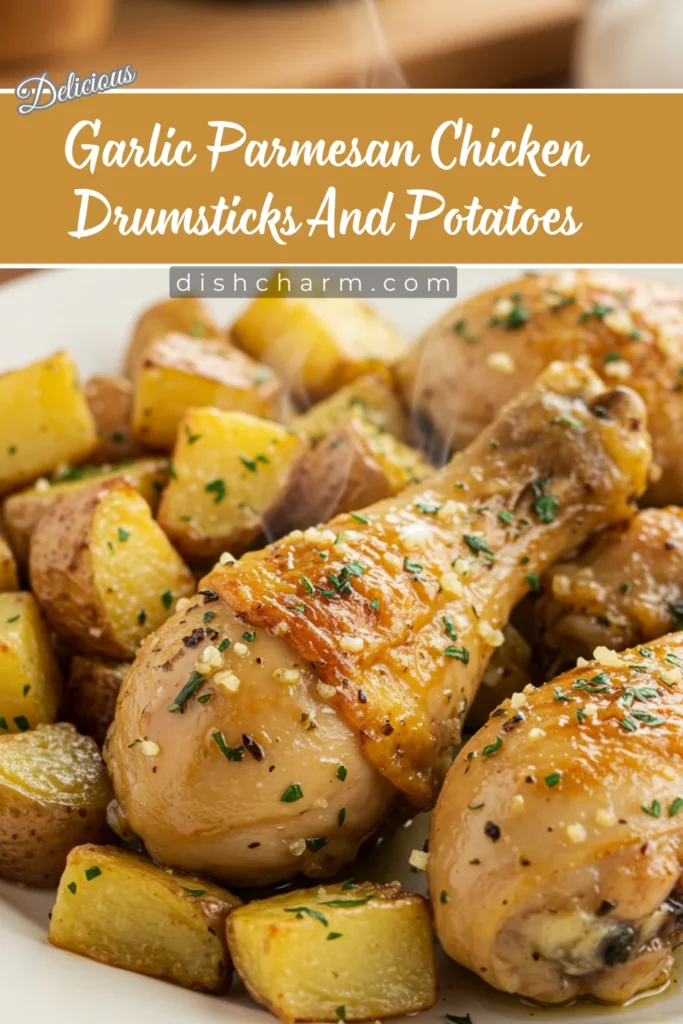 Garlic Parmesan Chicken Drumsticks And Potatoes