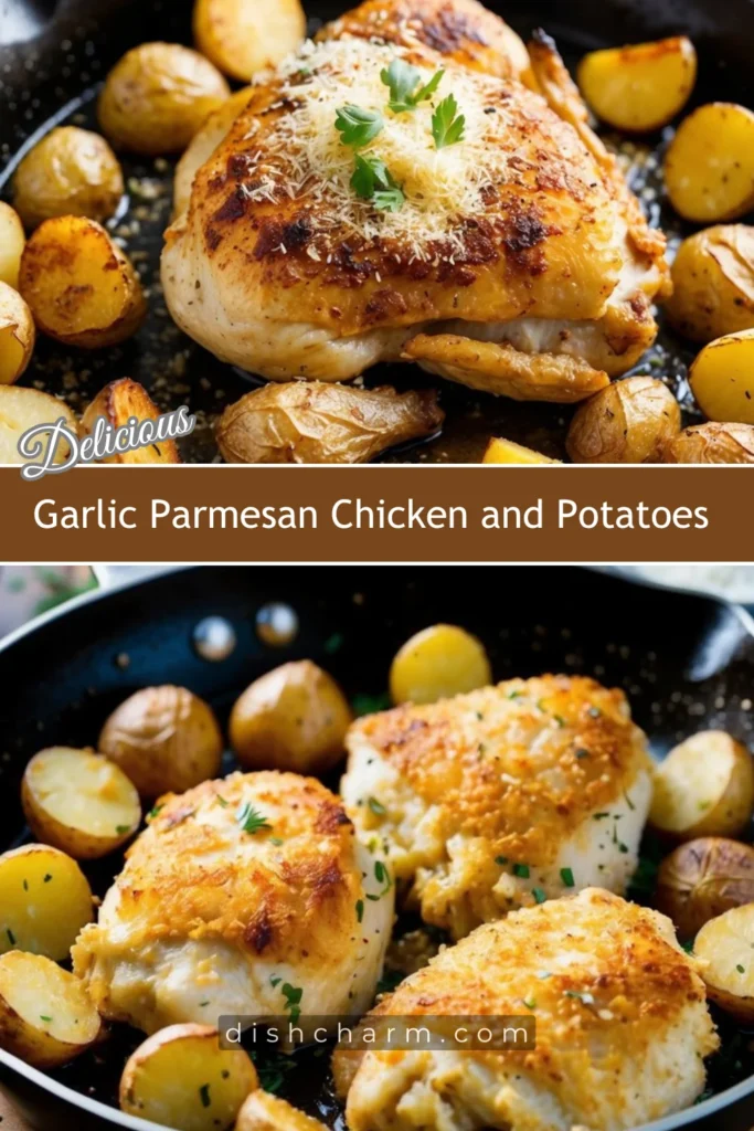 Garlic Parmesan Chicken and Potatoes Recipe 