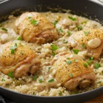 Smothered Chicken and Rice (One-Pot Meal)