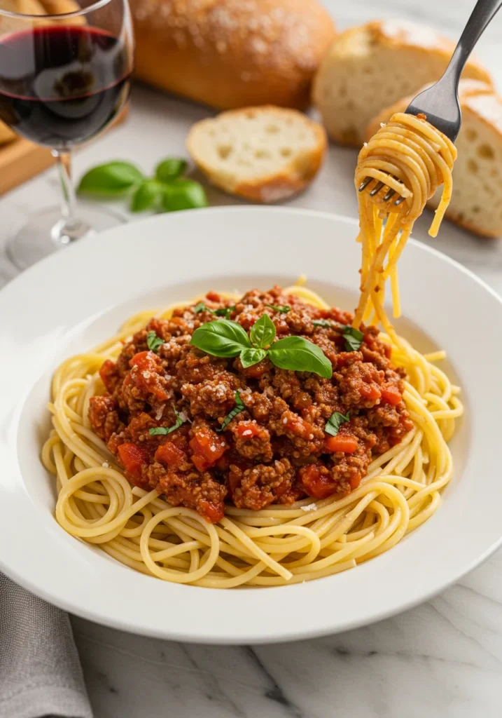 Beef Bolognese with Spaghetti