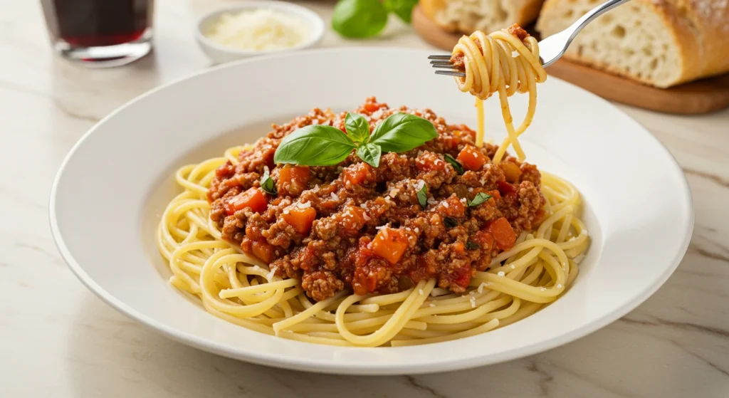 Beef Bolognese with Spaghetti feature image