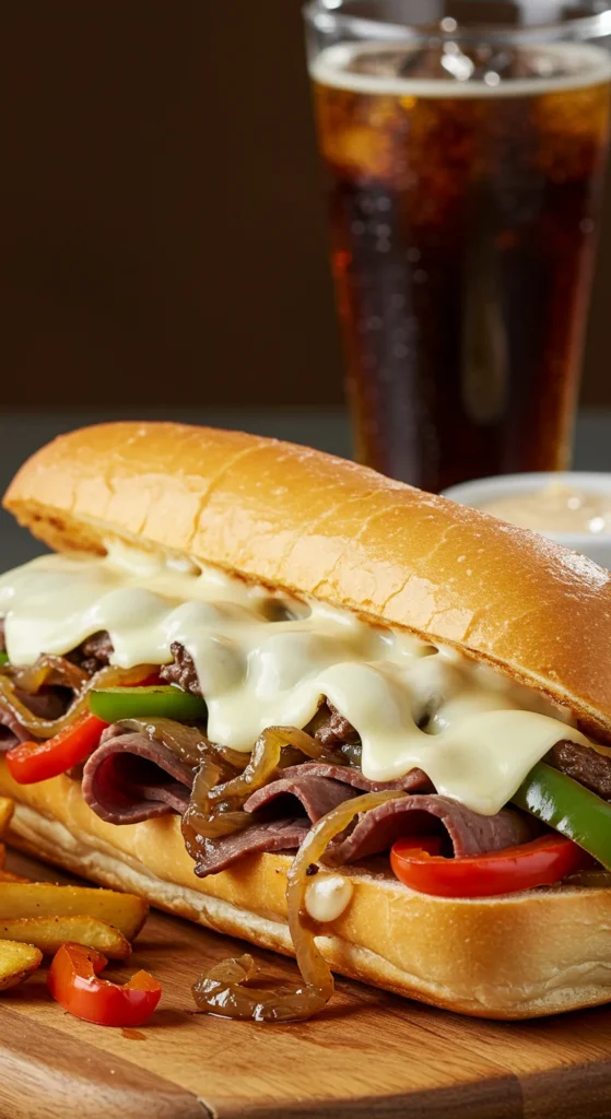 Classic Philly Cheesesteak Sandwiches 1 Classic Philly Cheesesteak Sandwiches