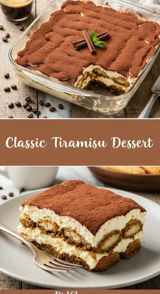 Classic Tiramisu Dessert 2 Classic Tiramisu Dessert