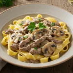 Creamy Beef and Mushroom Pasta feature image