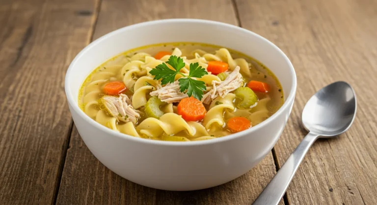 Easy Chicken Noodle Soup with Rotisserie Chicken feature image
