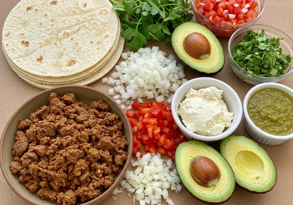Essential Ingredients for Mexican Beef Quesadillas