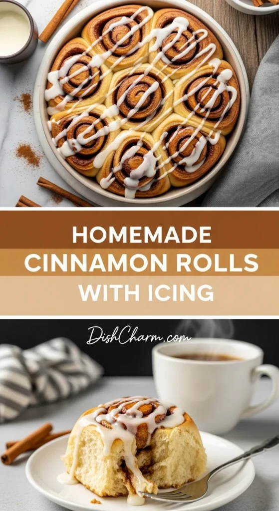 Homemade Cinnamon Rolls with Icing 