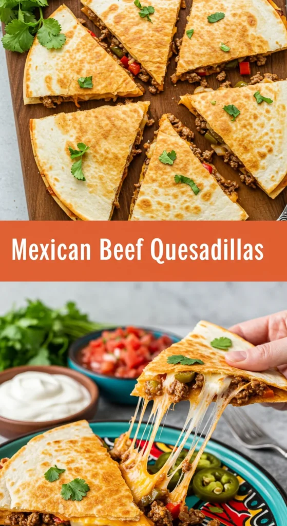 Mexican Beef Quesadillas