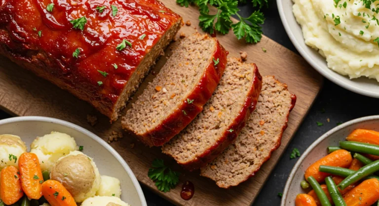 Oven-Baked Meatloaf with Tomato Glaze feature image