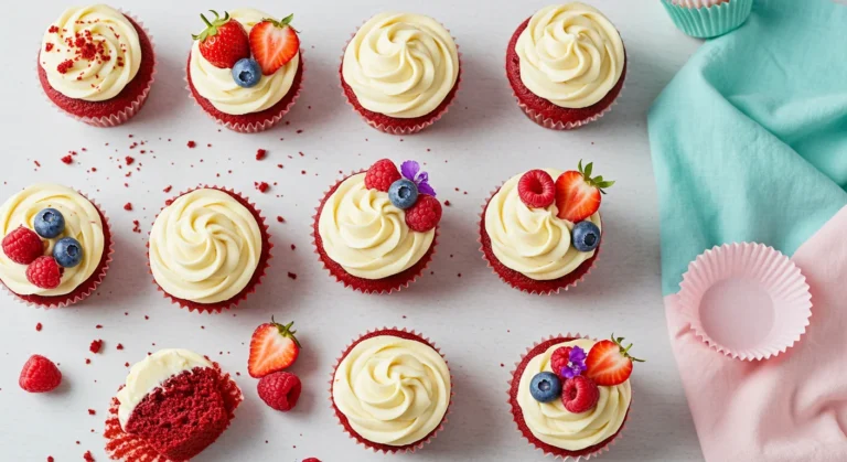 Red Velvet Cupcakes with Cream Cheese Frosting