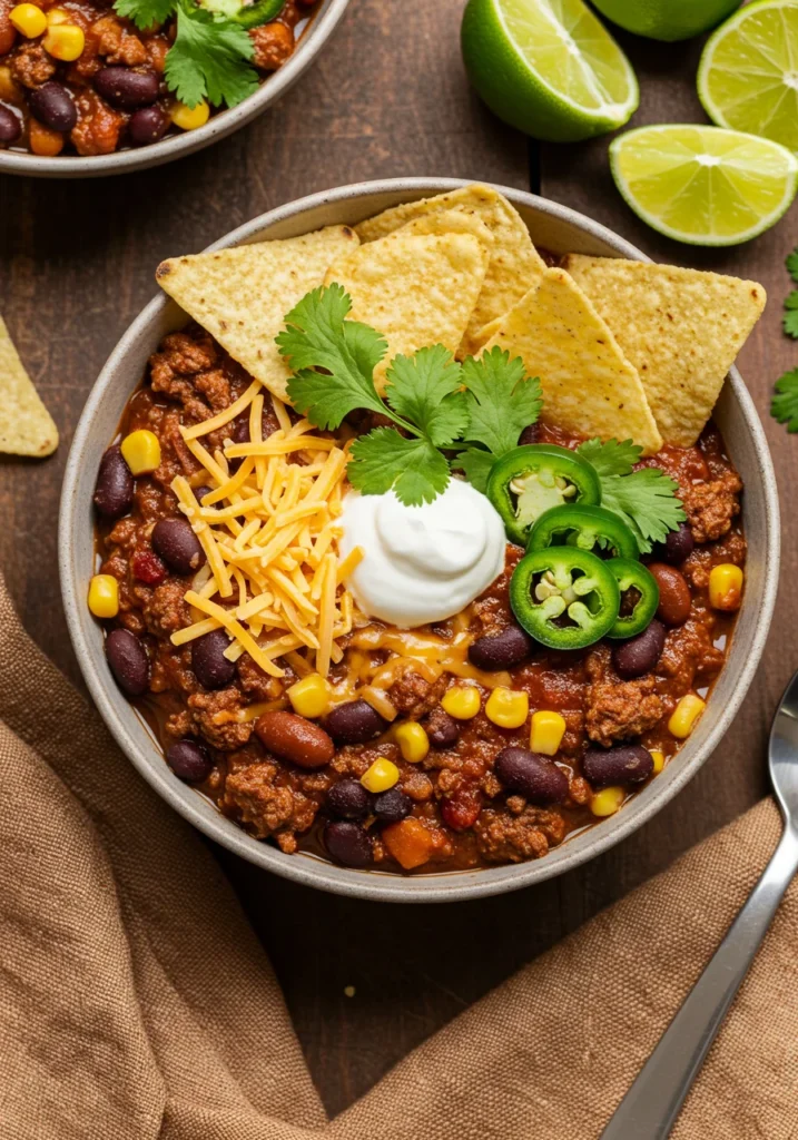 Slow Cooked Beef Chili with Beans