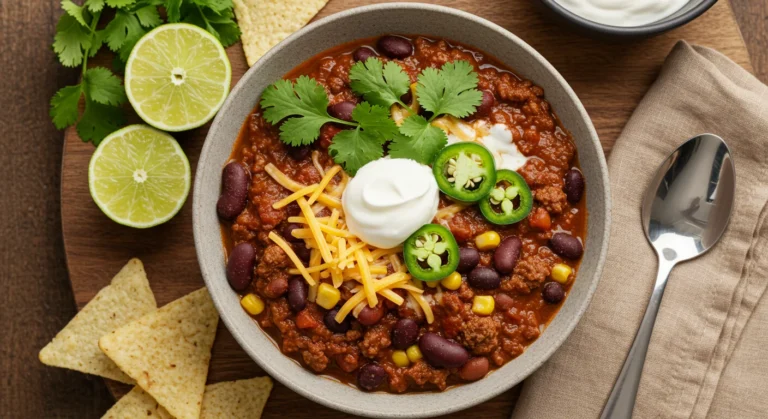 Slow Cooked Beef Chili with Beans feature image
