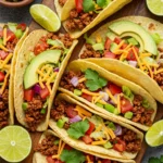 Spicy Beef Tacos with Salsa