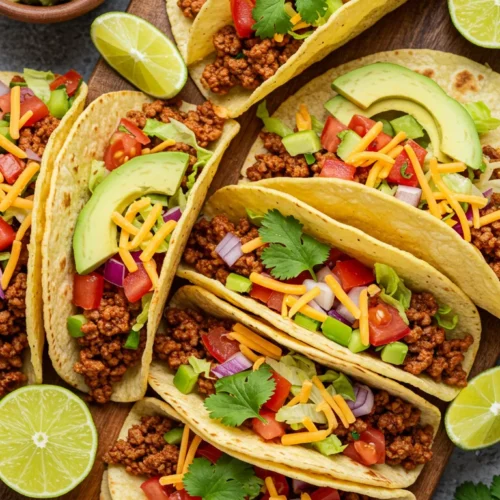 Spicy Beef Tacos with Salsa 1 1 Spicy Beef Tacos with Salsa