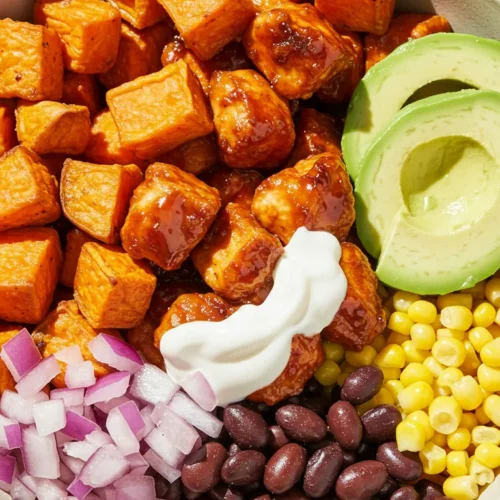 BBQ Chicken Sweet Potato Bowl 2 BBQ Chicken Sweet Potato Bowl