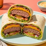 Bacon Cheeseburger Burger Wraps