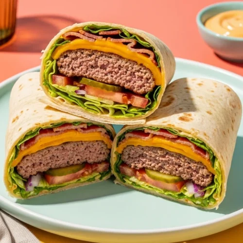 Bacon Cheeseburger Burger Wraps Bacon Cheeseburger Burger Wraps