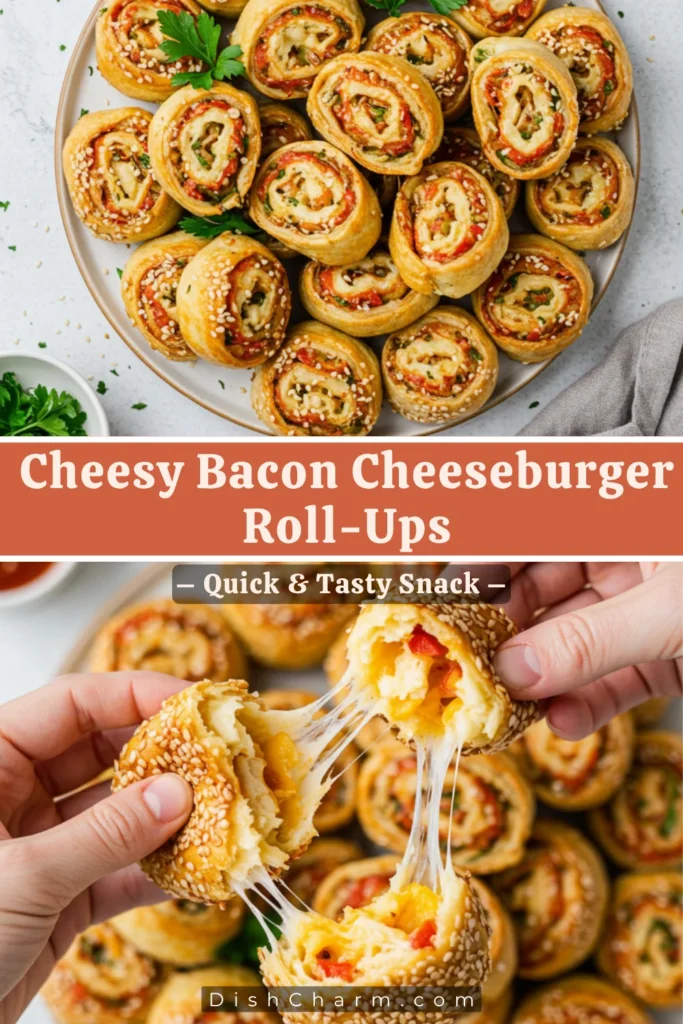 Bacon Cheeseburger Roll Ups 1 Bacon Cheeseburger Roll-Ups