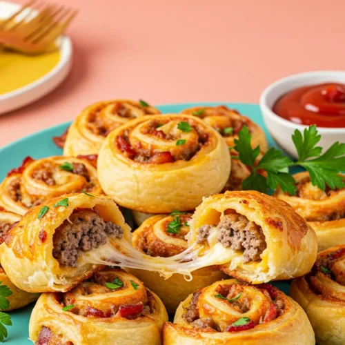 Bacon Cheeseburger Roll Ups 5 Bacon Cheeseburger Roll-Ups