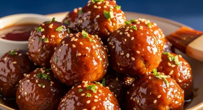 Bourbon Honey BBQ Meatballs