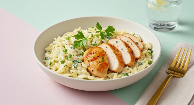 Boursin Orzo With Chicken