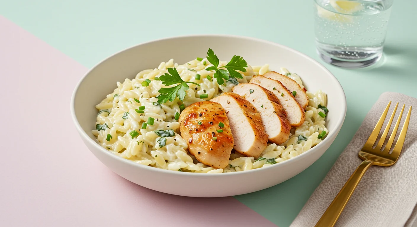 Boursin Orzo With Chicken