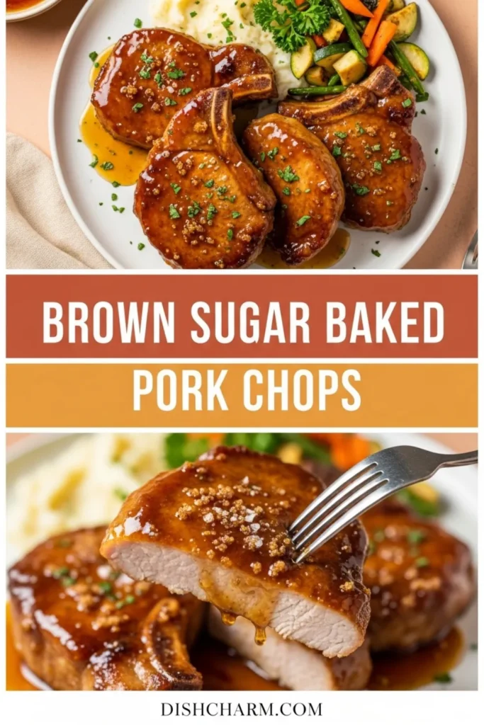 Brown Sugar Baked Pork Chops