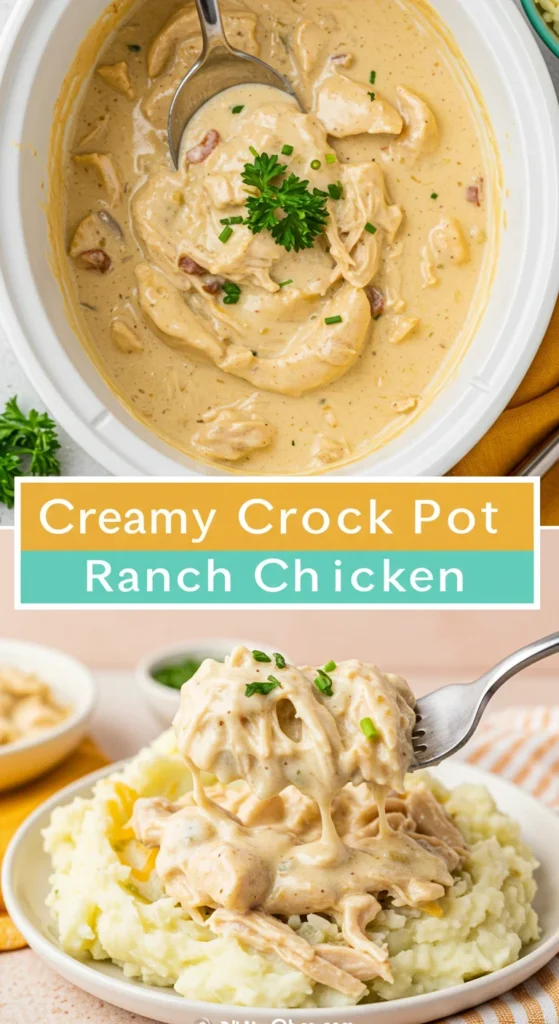 Creamy Crock Pot Ranch Chicken Recipe 2 Creamy Crock Pot Ranch Chicken Recipe