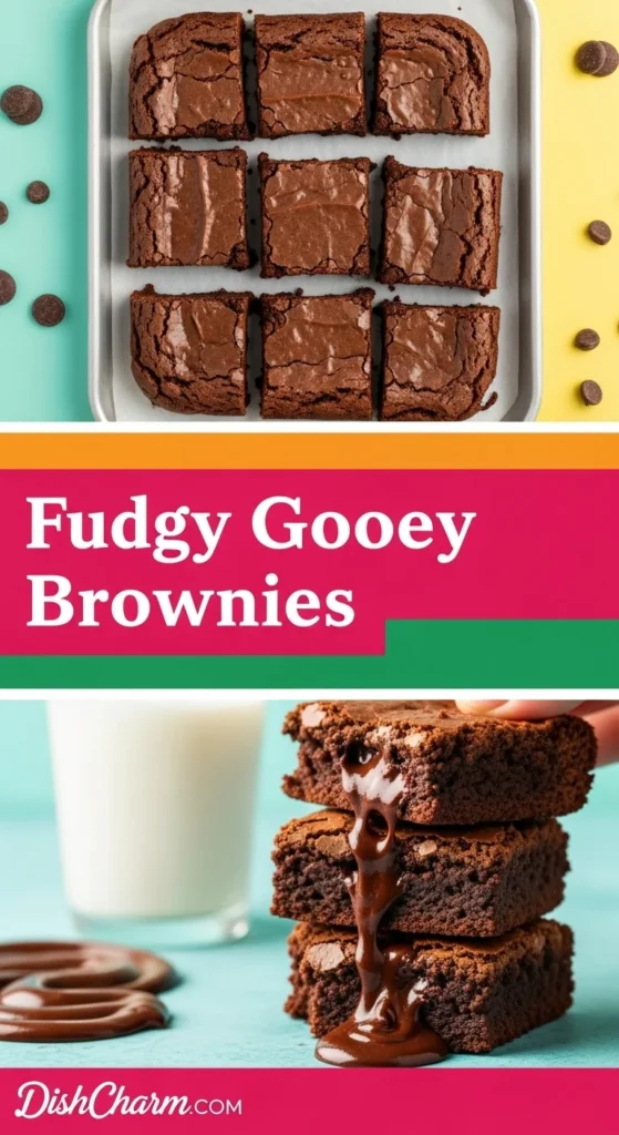 Fudgy Gooey Brownies 1 Fudgy Gooey Brownies