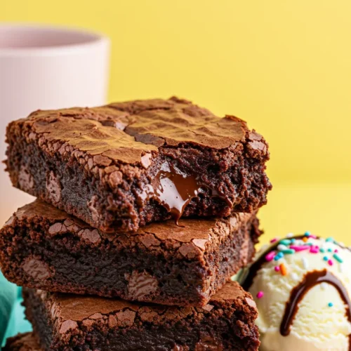 Fudgy Gooey Brownies 3 Fudgy Gooey Brownies