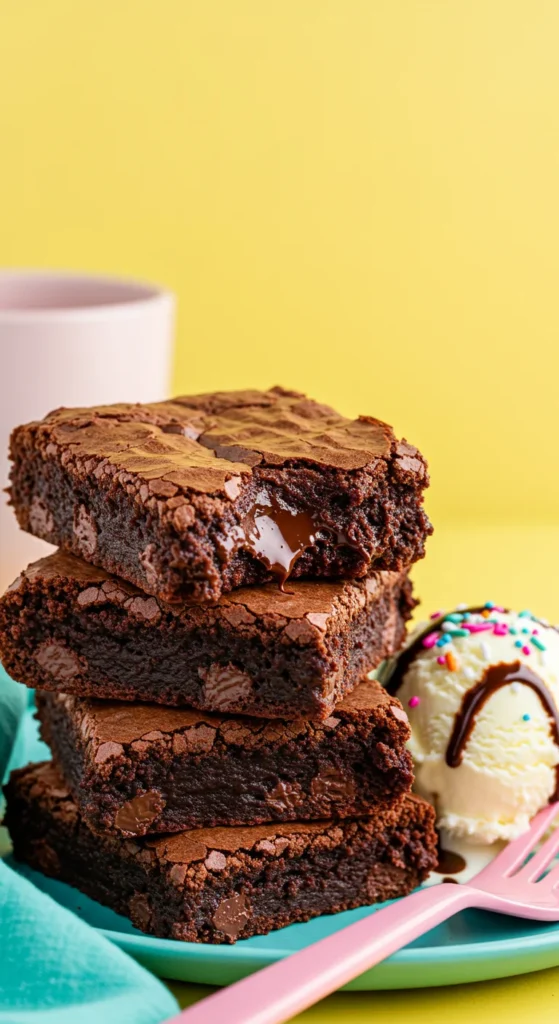 Fudgy Gooey Brownies 3 Fudgy Gooey Brownies