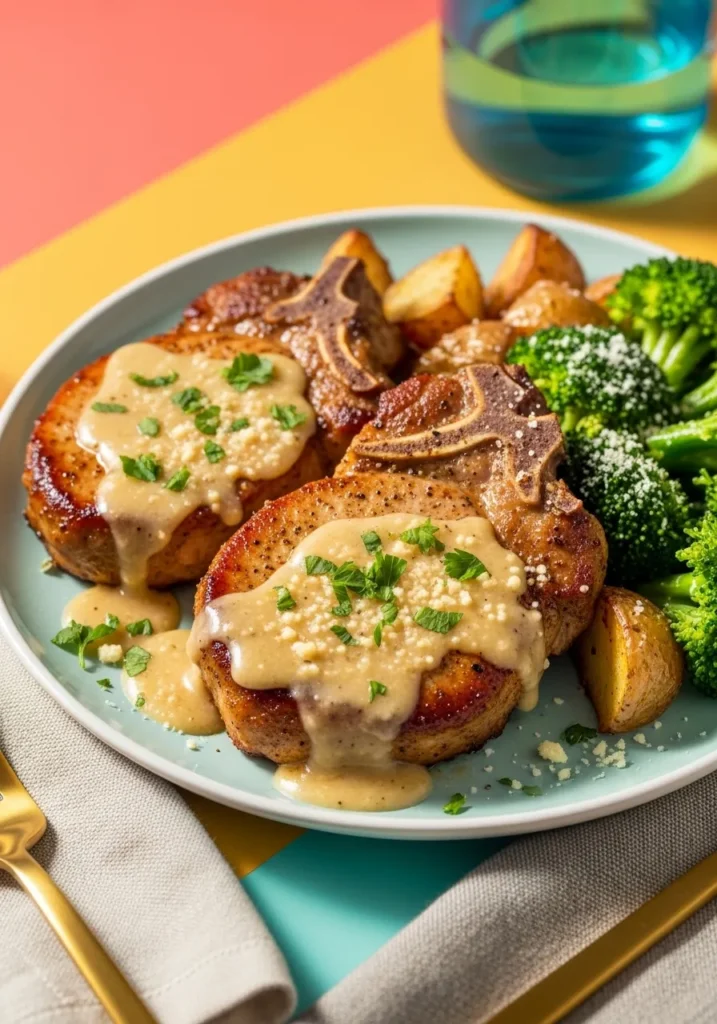 Garlic Parmesan Pork Chops