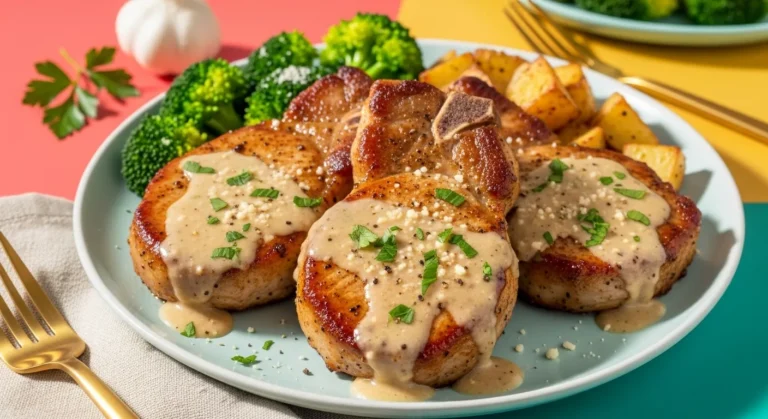 Garlic Parmesan Pork Chops feature image