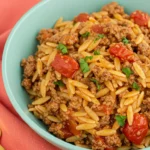 Ground Beef Orzo
