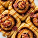 Maple Bacon Cinnamon Rolls