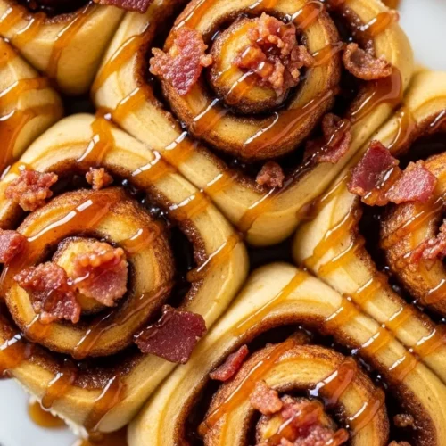 Maple Bacon Cinnamon Rolls