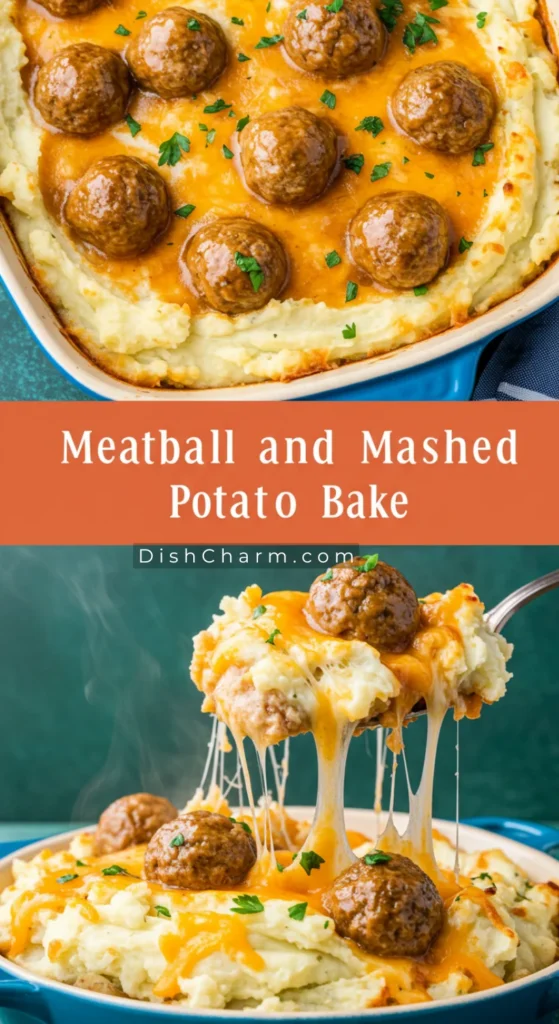 Meatball and Mashed Potato Bake 1 Meatball and Mashed Potato Bake