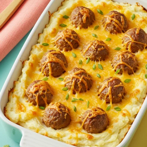 Meatball and Mashed Potato Bake 2 1 Meatball and Mashed Potato Bake