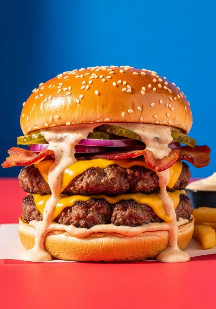 Smash Burgers with Baconnaise Sauce 