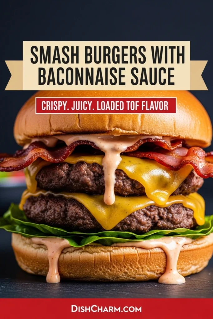 Smash Burgers with Baconnaise Sauce 