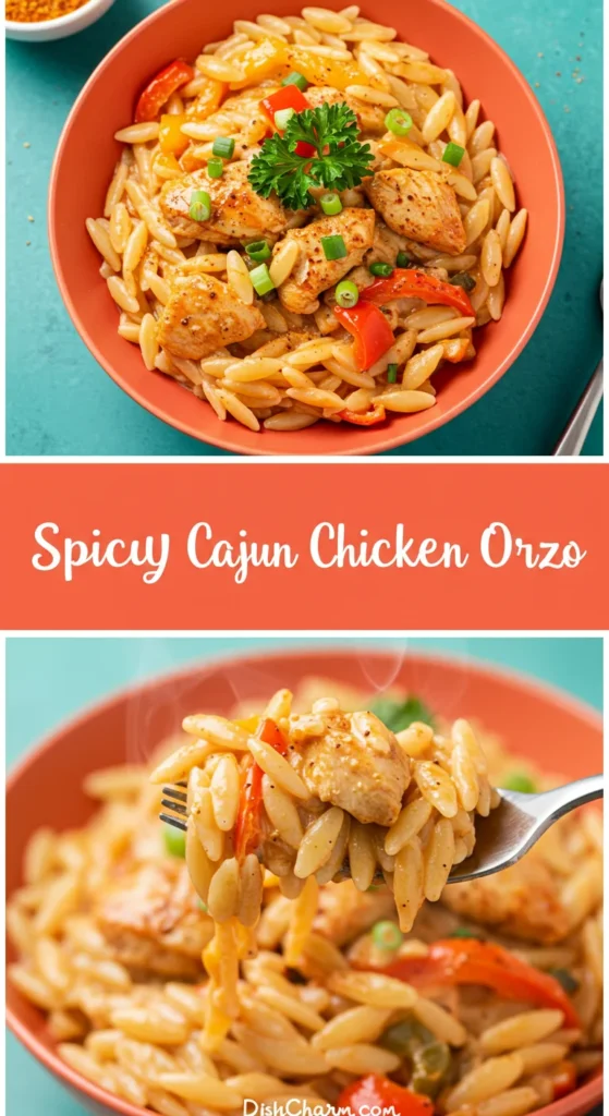 Spicy Cajun Chicken Orzo