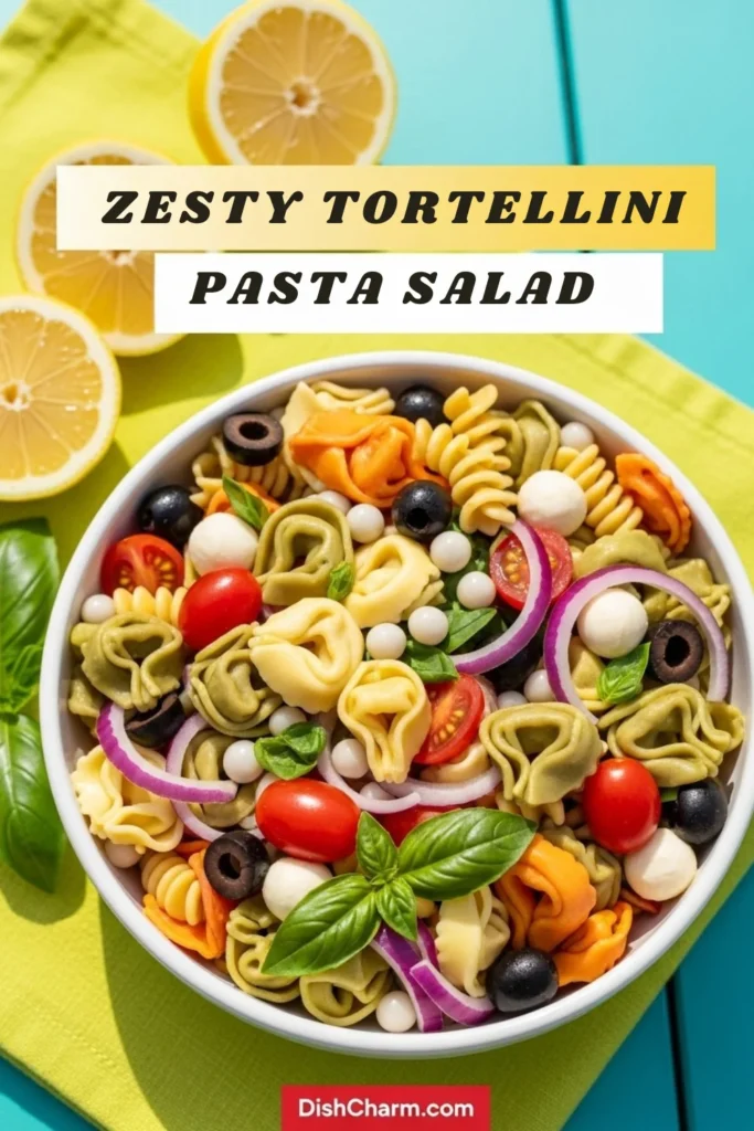 Zesty Tortellini Pasta Salad Recipe 