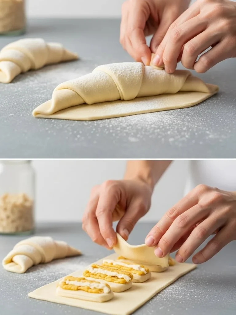 Cooking steps of Garlic Parmesan Chicken Bacon Crescent Bombs 1 Cooking steps of Garlic Parmesan Chicken Bacon Crescent Bombs