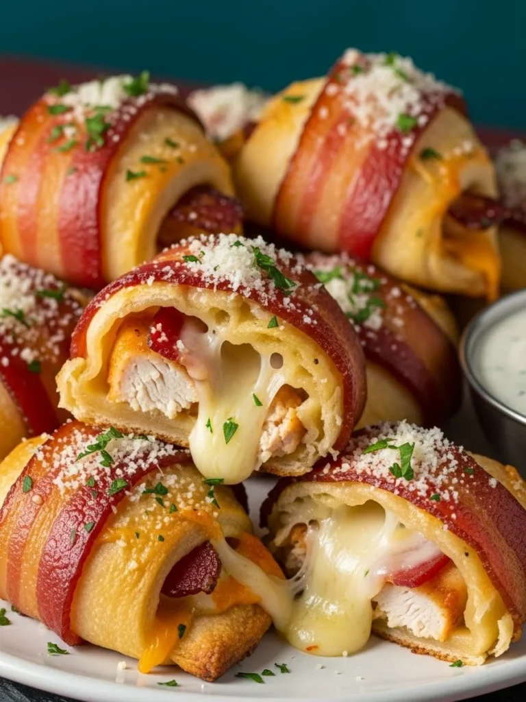 Garlic Parmesan Chicken Bacon Crescent Bombs Garlic Parmesan Chicken Bacon Crescent Bombs