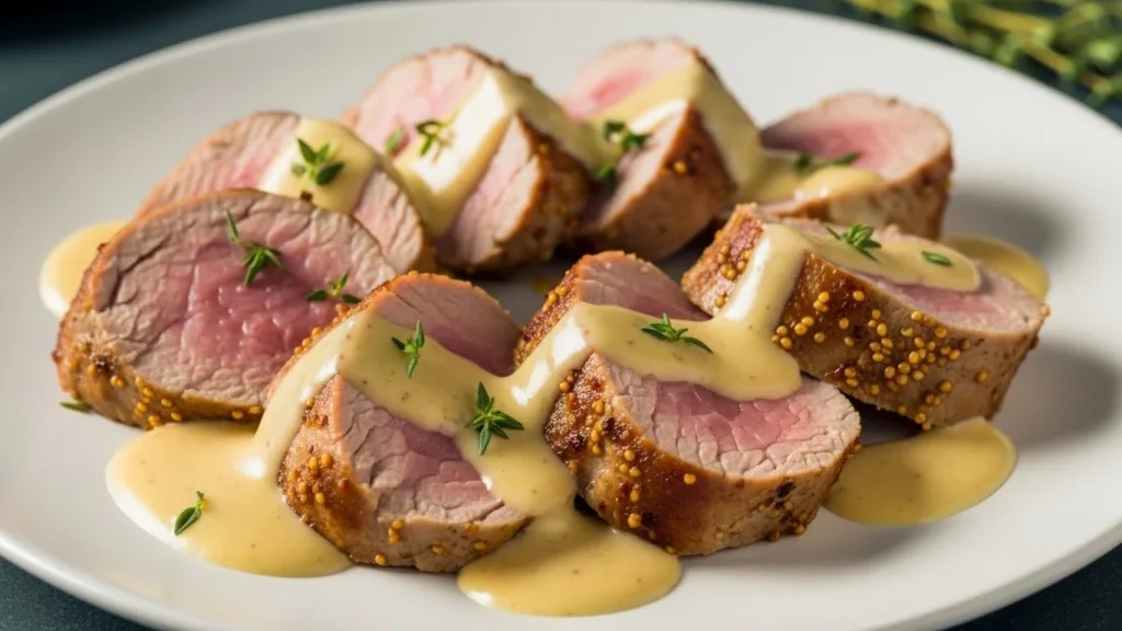 Pork Tenderloin with Dijon Cream Sauce feature image