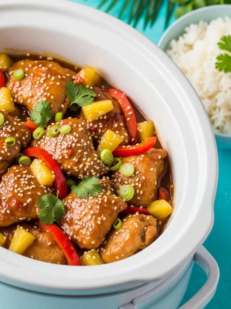 Sweet Hawaiian Crockpot Chicken 2 Sweet Hawaiian Crockpot Chicken