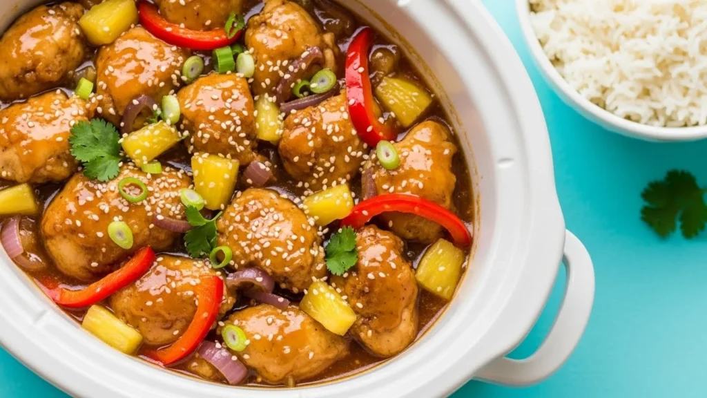 Sweet Hawaiian Crockpot Chicken feature image